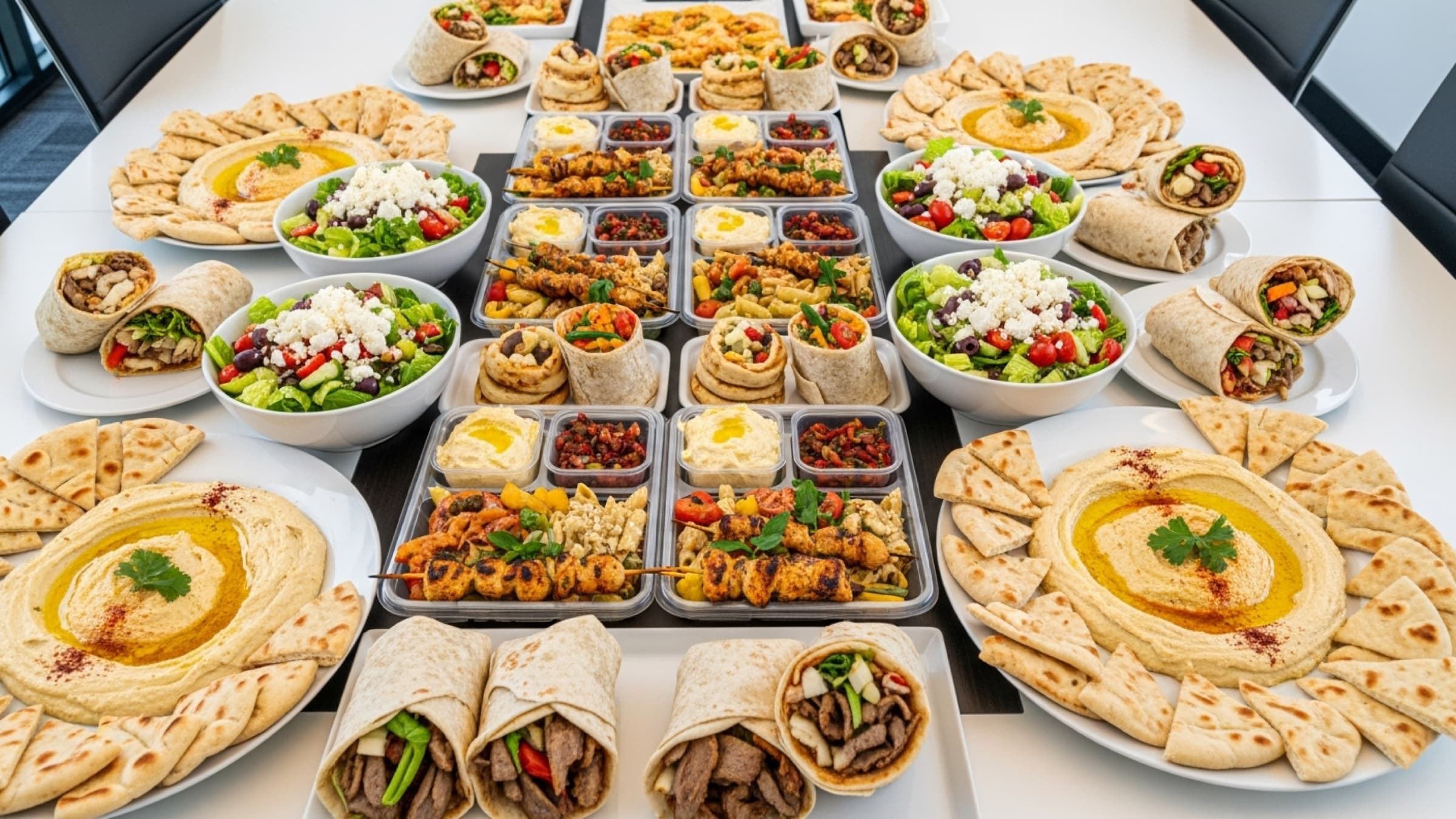 Morning corporate event catering